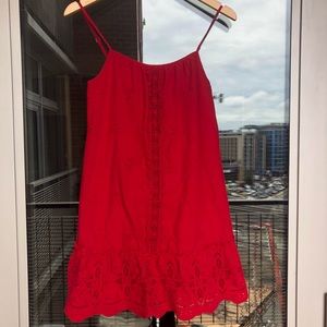 5 for $25 🛍 Red spaghetti strap sundress